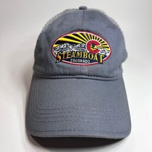 Gear For Sports Steamboat Colorado Trucker Hat Gray Snapback Mesh Cap Mens